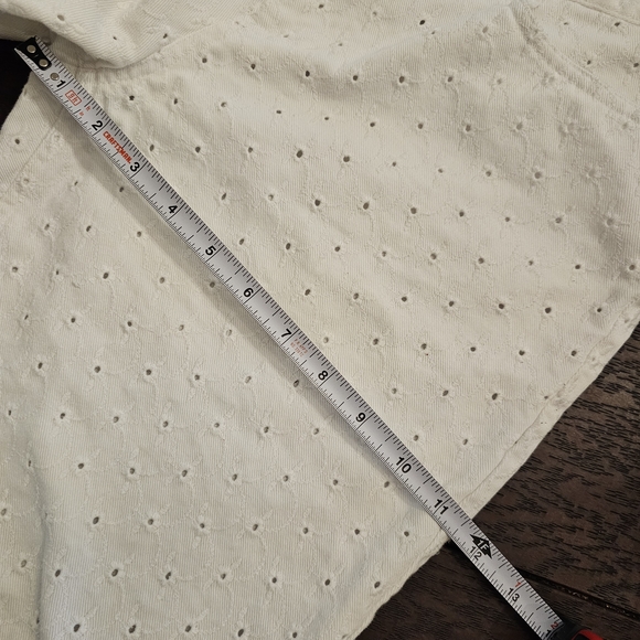 Lauren Jeans Co. Ralph Lauren White Eyelet Women Jeans - Picture 10 of 13